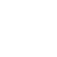 Thumbs up icon in white outline on a black background