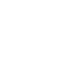 Line drawing of a hot air balloon with a basket at the bottom.