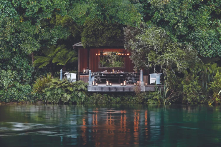 A boutique rainforest lodge in the Yarra Valley, Warburton Rainforest of Australia.