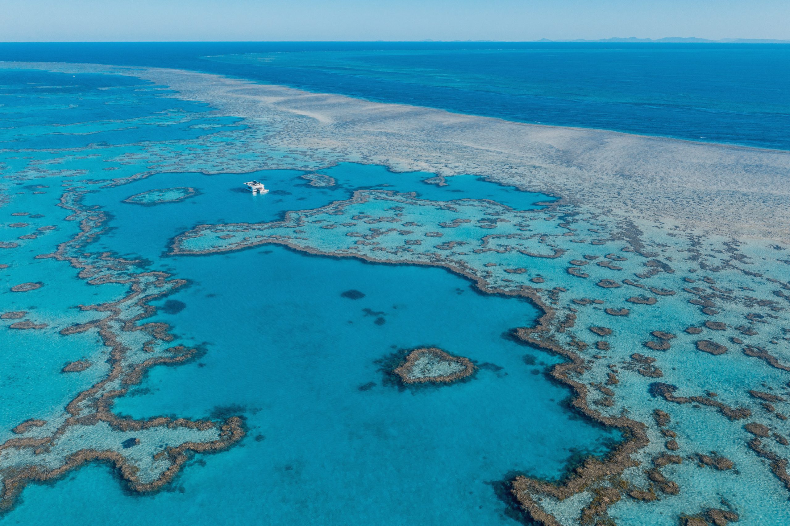 View of the famous red sand beach in Francois Peron National Park, Australia.