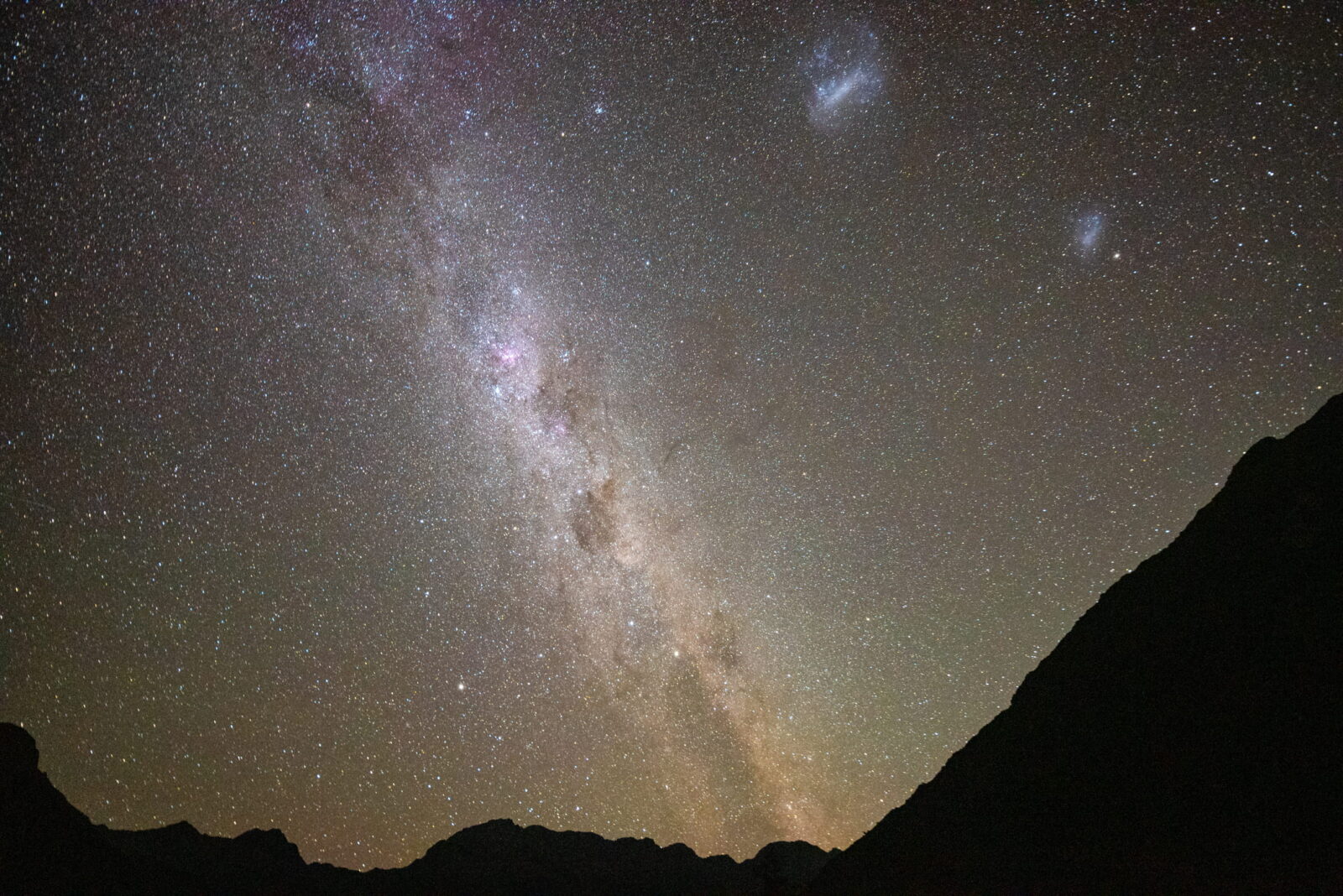 View of Milky Way from Milford track, New Zealand.